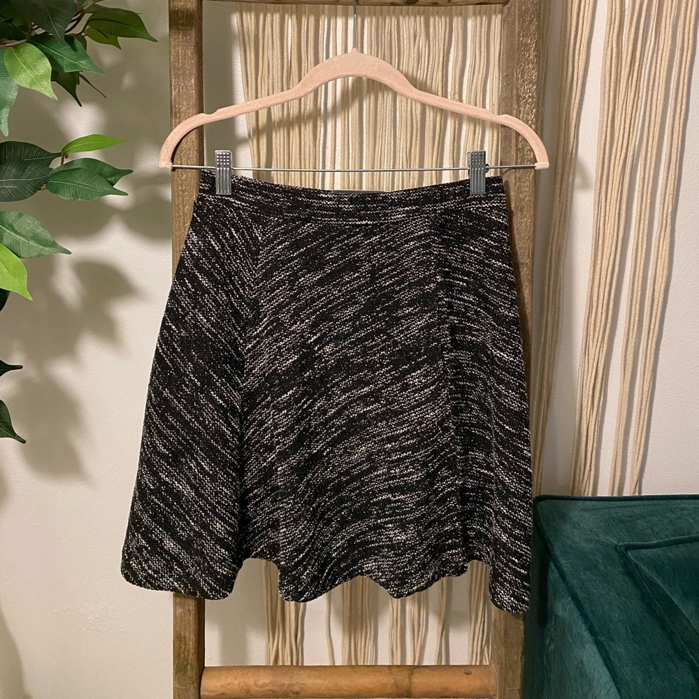 Banana Republic Tweed Black Skirt